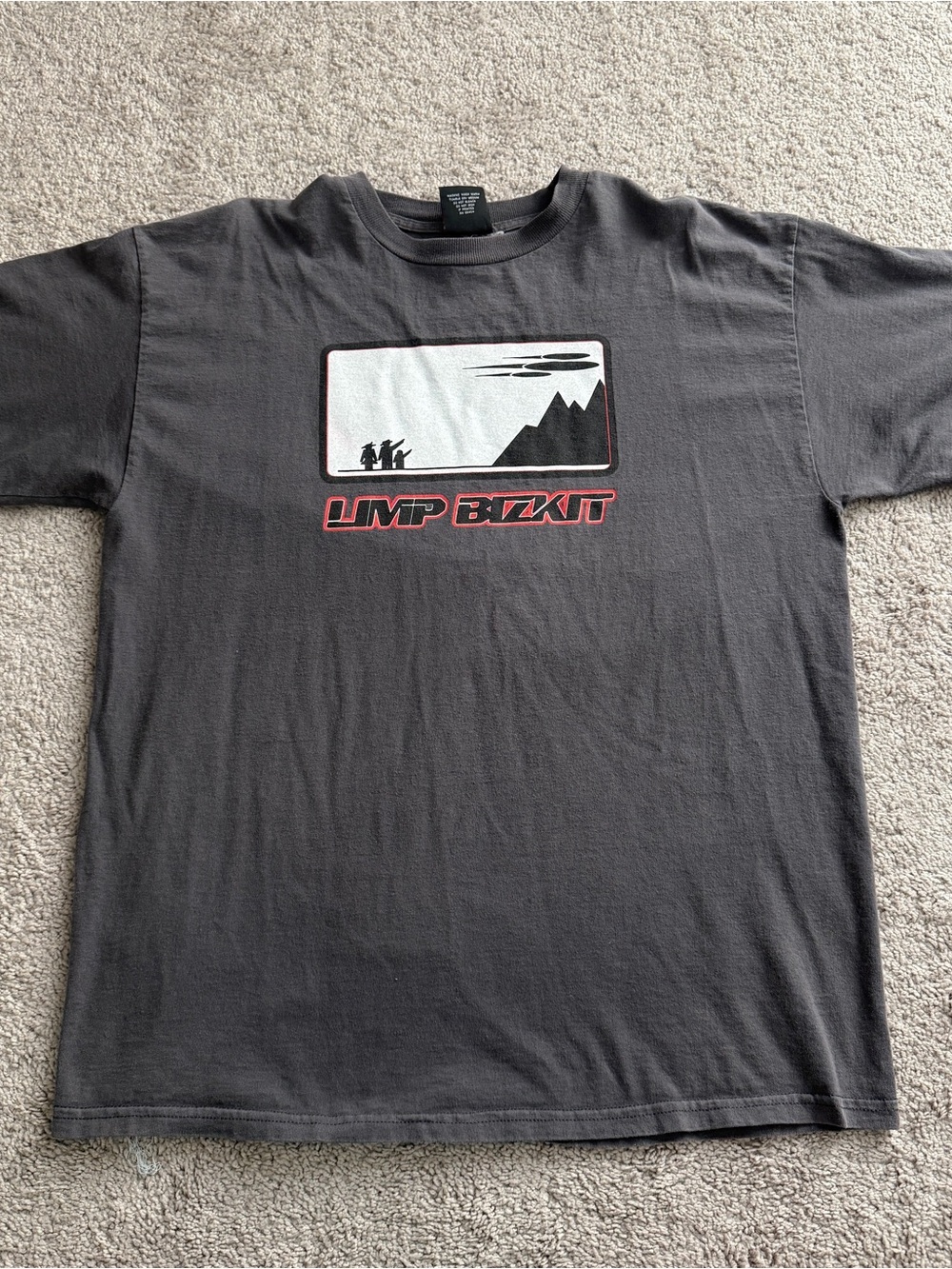 Vintage Limp Bizkit UFO Graphic T Shirt Giant XL 23.5 x 30.5 Y2K Nu Metal